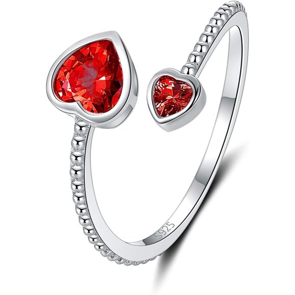 Step Forward Girls Ring 925 Sterling Silver Birthstone Rings for Women -… - Picture 8 of 16
